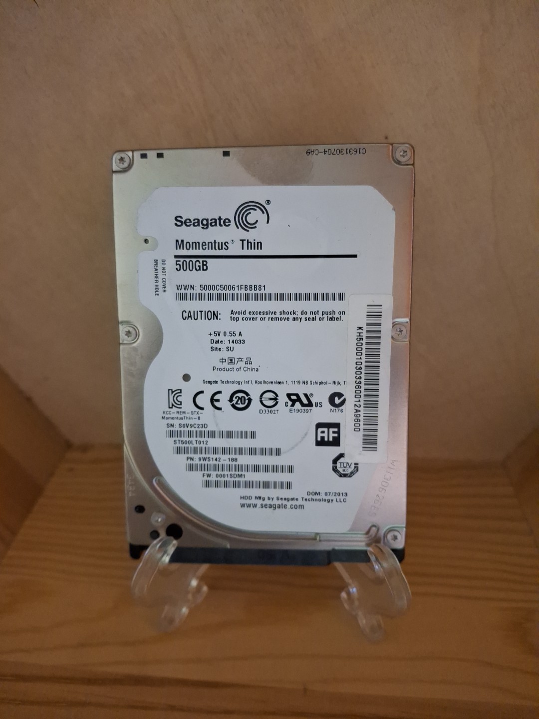 Seagate Momentus Thin 500GB ST500LM021 9ws142-188 tested good health