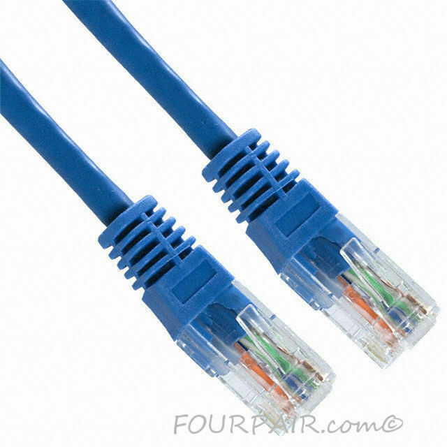 10ft CAT5e Ethernet Network LAN Router Patch Cable Cord Wire 350 MHz RJ45 Blue