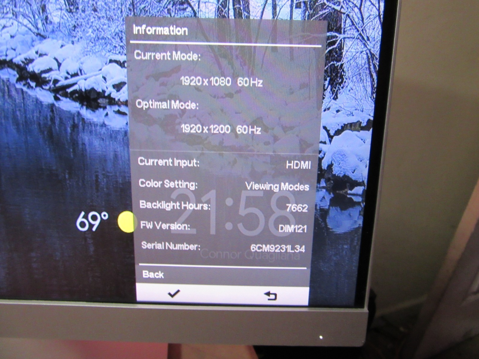 Beautiful HP E243i EliteDisplay 24” IPS LED Monitor WUXGA 1920 x 1200 DP HDMI