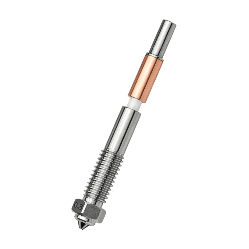 Bimetal 3D Printer Nozzle With Ceramic +Metal 0.2/0.4/0.6/0.8mm Precise Printing