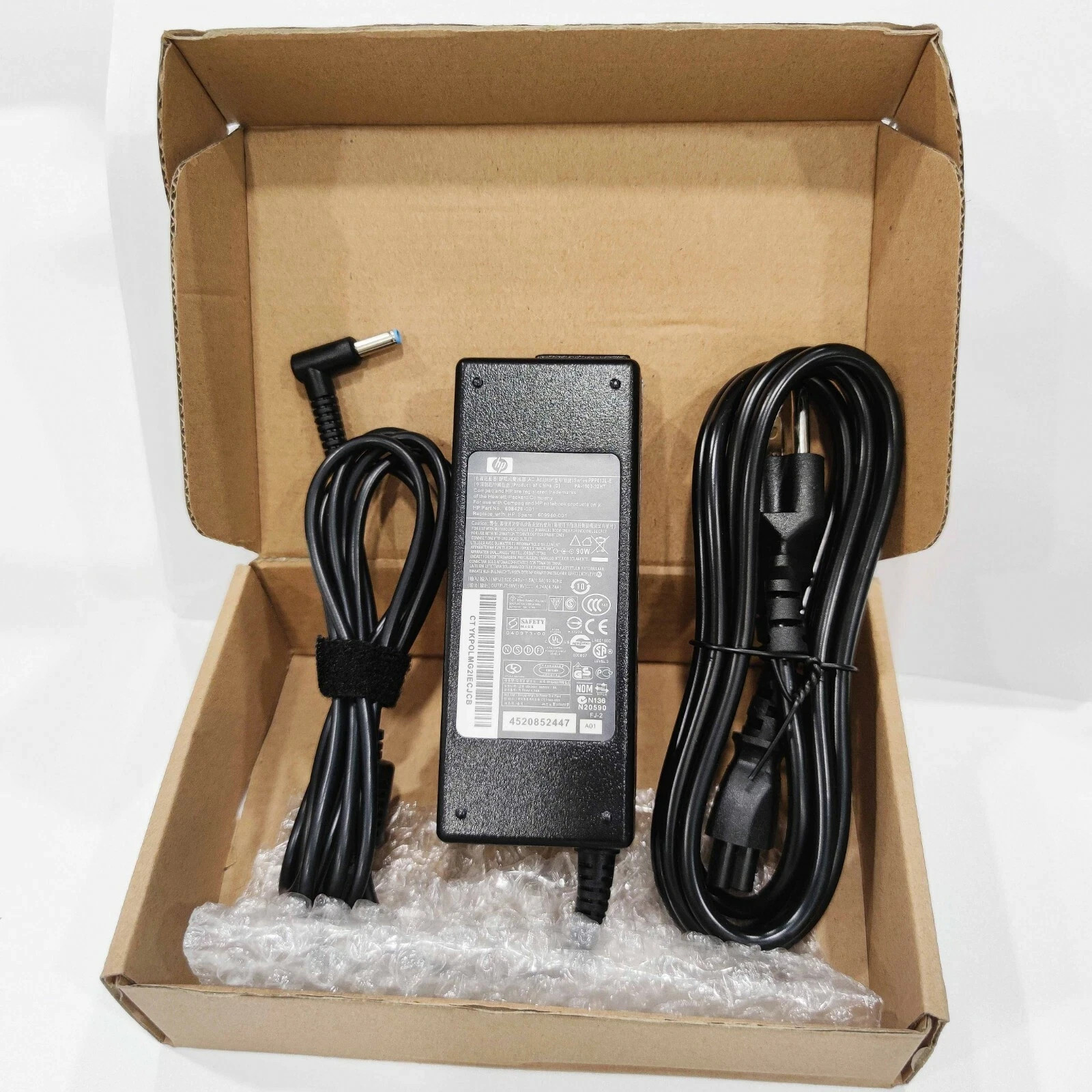Genuine OEM 90W 19.5V 4.62A HP AC Adapter Charger 709986-003 710413-001 Blue Tip