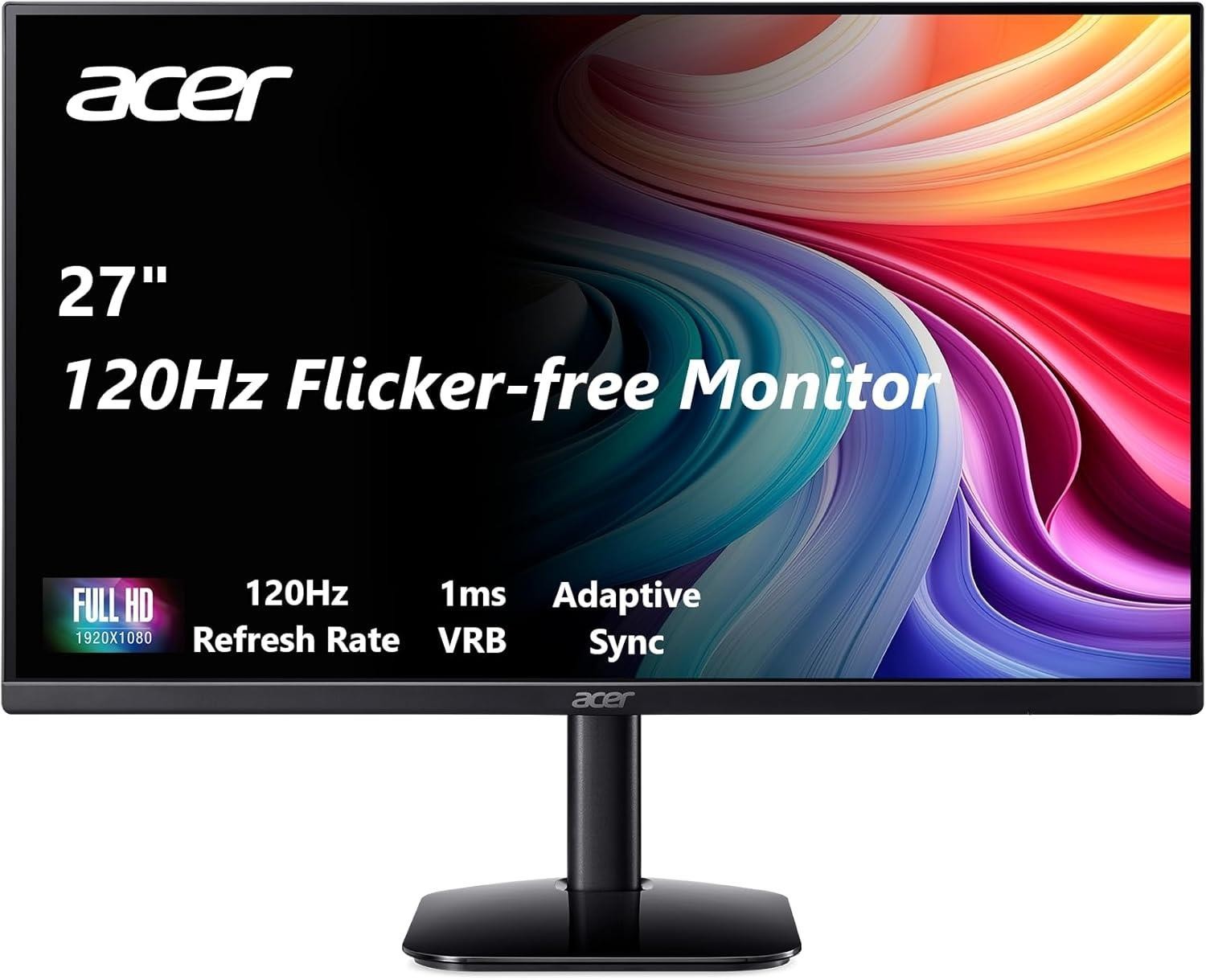 Acer KB272 G0 27″ Widescreen LCD Monitor 1920×1080 120Hz Certified Refurbished