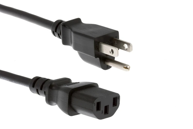 Lot of 3 Prong USED AC Power Cord Standard Electrical Cable 5FT Local PickUP
