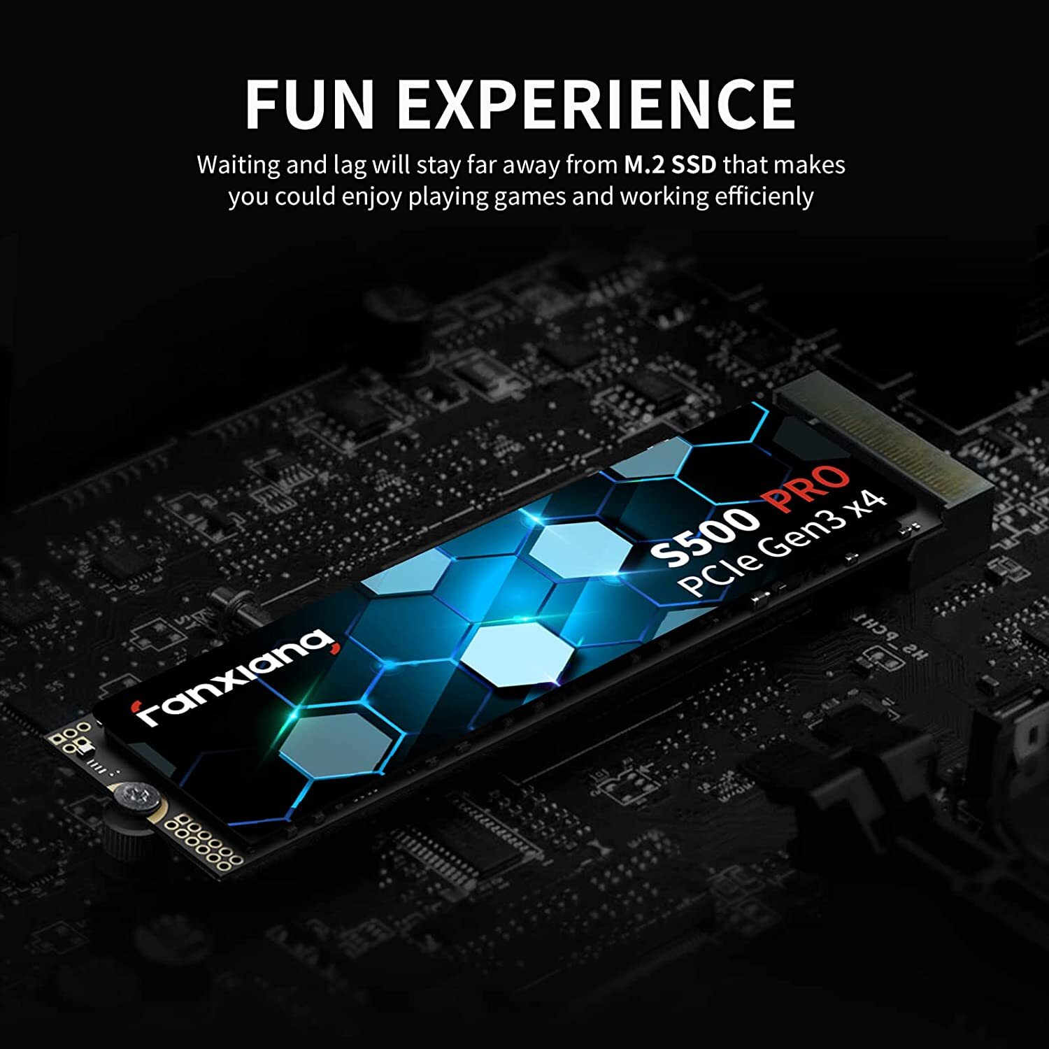fanxiang S500PRO 256GB Internal SSD M.2 NVMe PCIe Gen 3.0×4 Solid State Drive