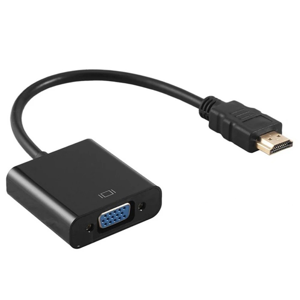 1080P HDMI Male to VGA Female Video Cable Cord Converter Adapter For PC Monitor