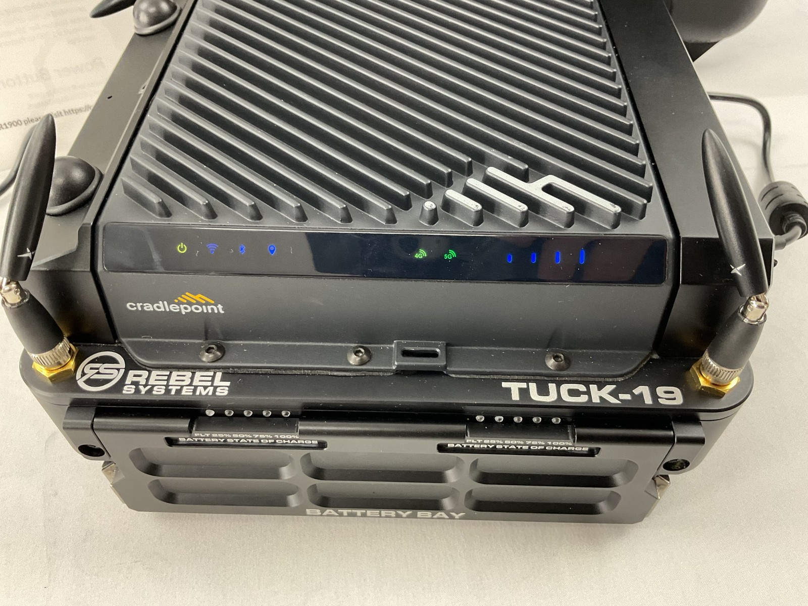 Rebel Systems TUCK-19 Tactical User Cellular Kit Cradlepoint R1900 5G Rugged GPS