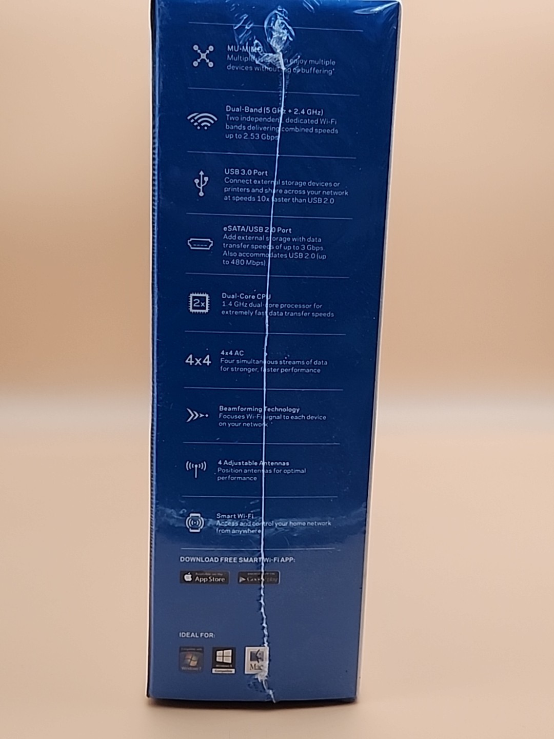 Linksys Max-Stream 1733 AC2600 Mbps 4-Port Gigabit Wireless AC Router EA8500