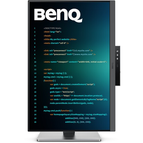 BenQ RD240Q 24.1” WQXGA Monitor 5ms 1000:1, Coding Modes, HDMI & Display Pilot 2