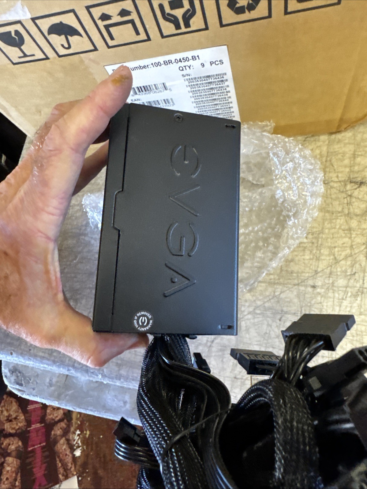 EVGA 450 BR 80+ Bronze 450W Power Supply (100-BR-0450-B1) New