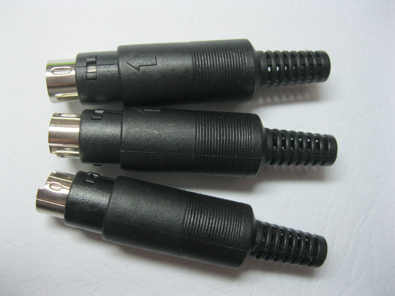 20 pcs 8 Pin Mini DIN Plug Male Connector with Plastic Handle New