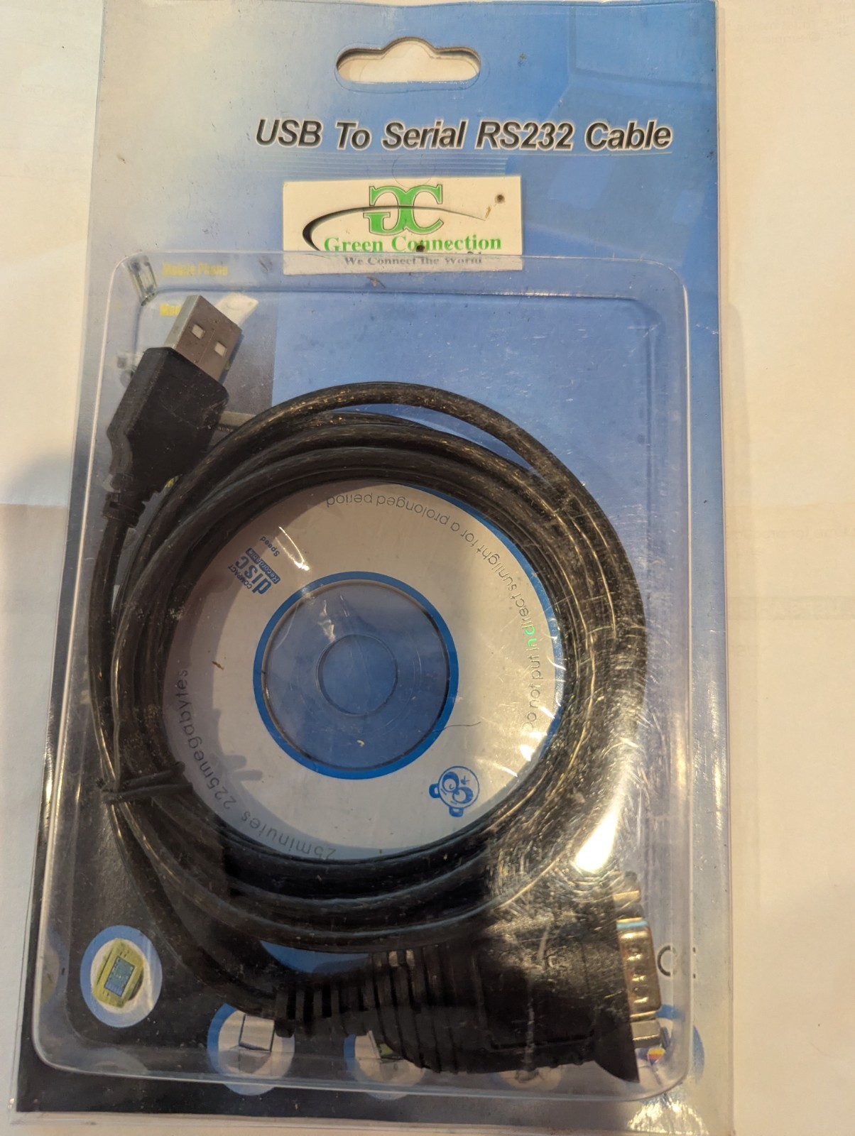 Green Connection PROLIFIC USB 2.0 to Serial (9-pin) DB-9 RS-232 Adapter Cable