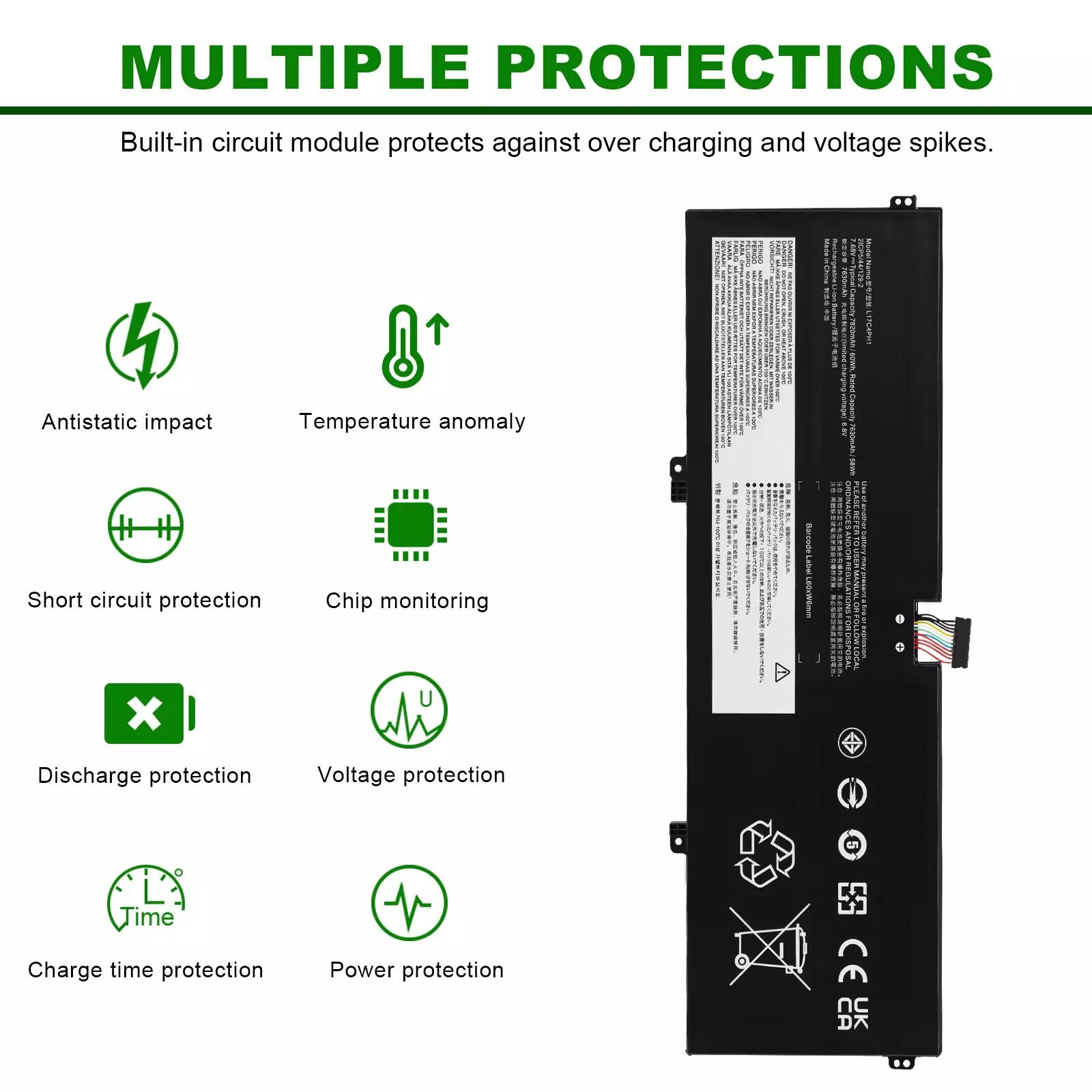 ✅L17C4PH1 Battery for Lenovo Yoga C930-13IKB C930-13IKB-81EQ 81EQ000HGE 60Wh