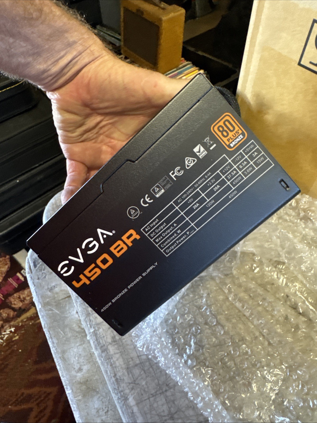EVGA 450 BR 80+ Bronze 450W Power Supply (100-BR-0450-B1) New