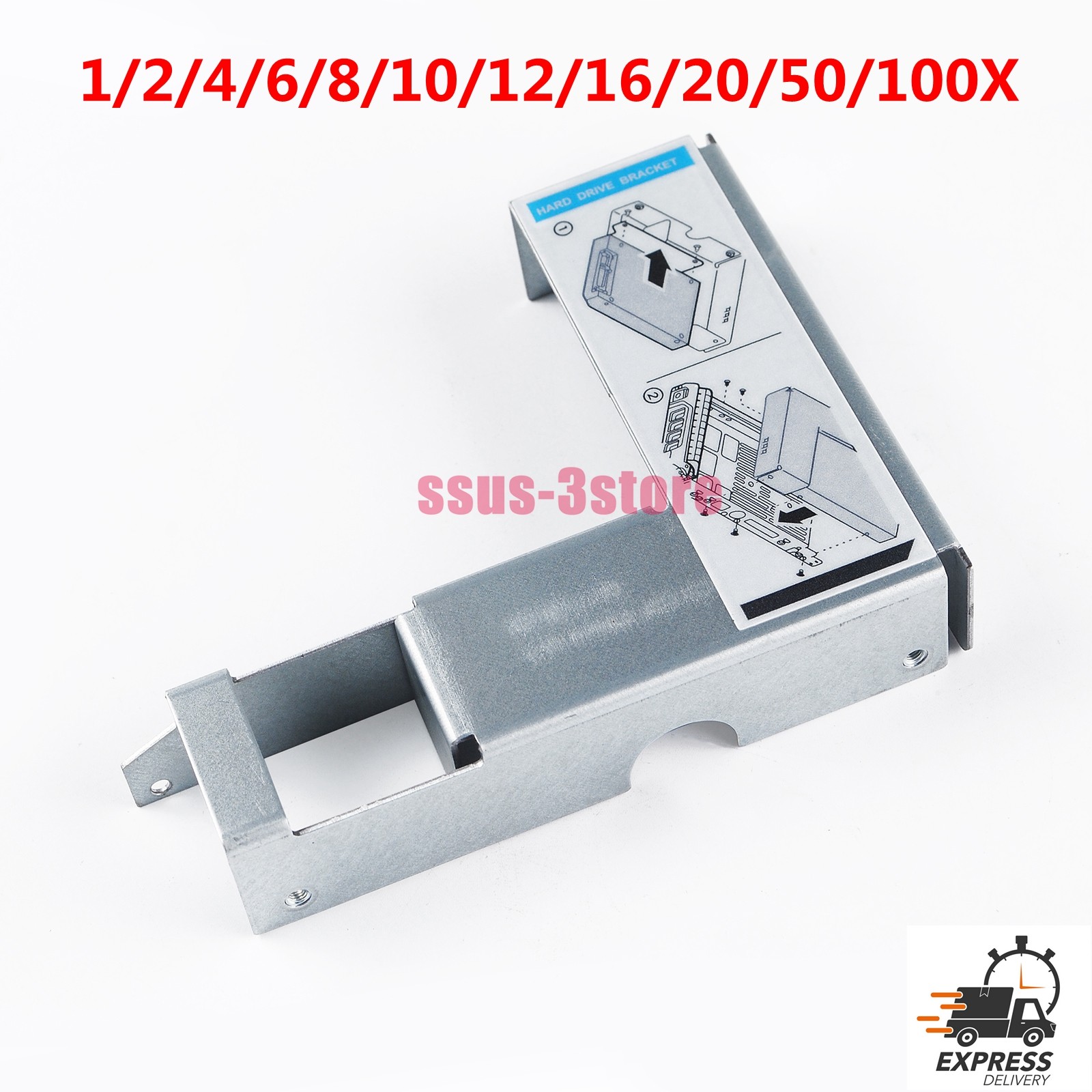2.5″ To 3.5″ Adapter Bracket For X7K8W HDD Tray R340 R440 R540 R640 R740 R940