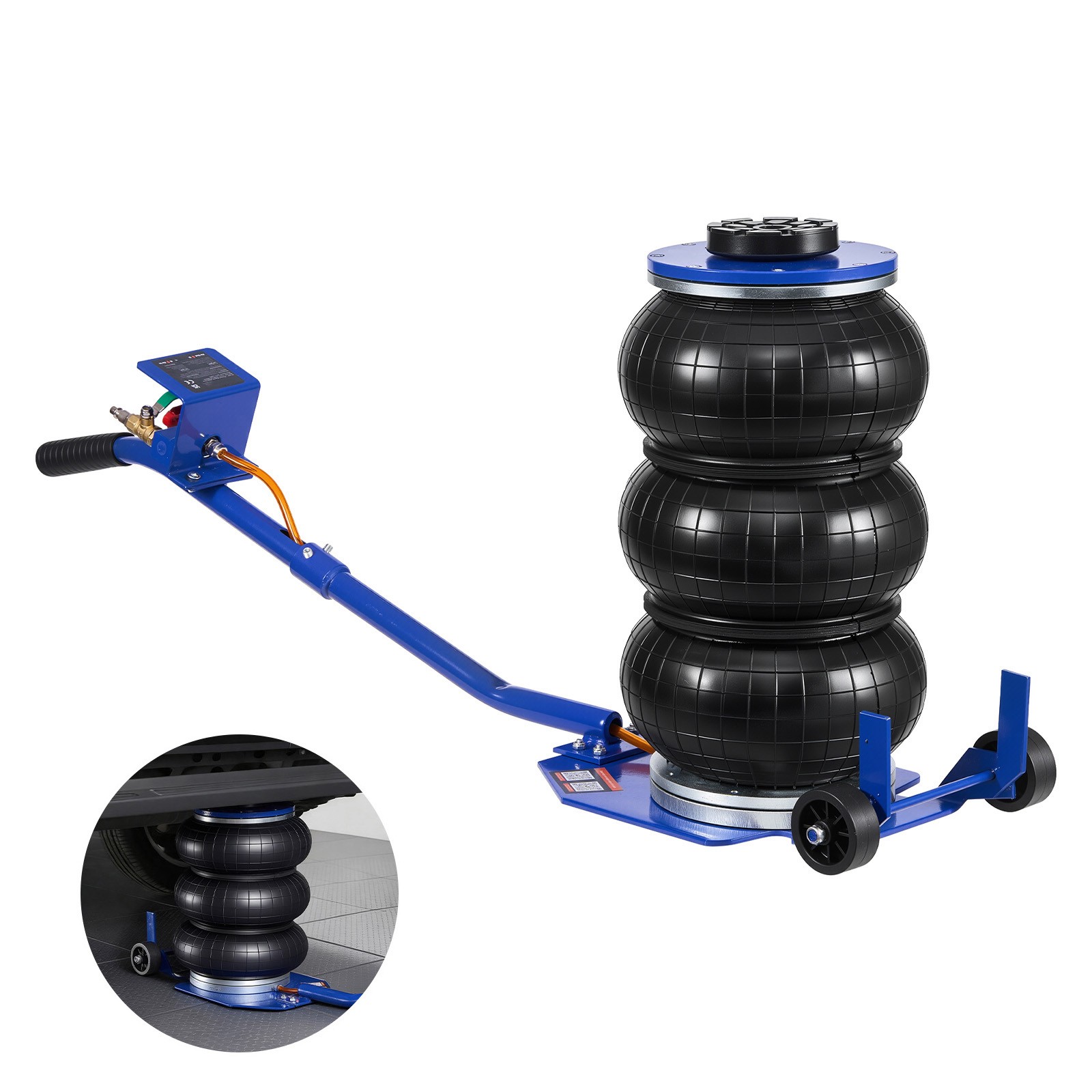 Triple Bag Air Jack, Airbag with Six Steel Pipes, Lift Up to 17.7 inch/450 mm