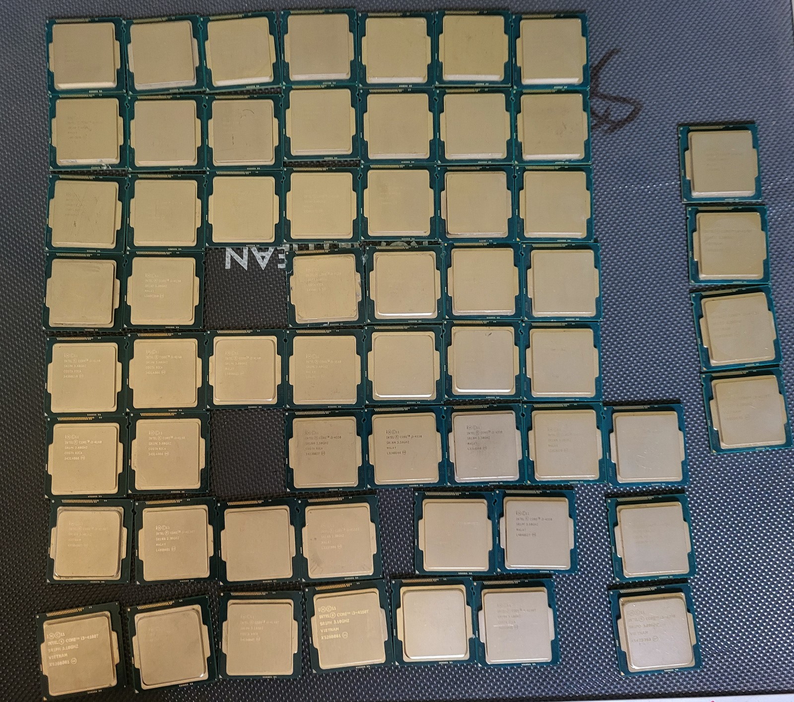 Lot of 59 Intel Core i3-4130 i3-4150 i3-4160 i3-4330 i3-4350 i3-4370 LGA1150 CPU