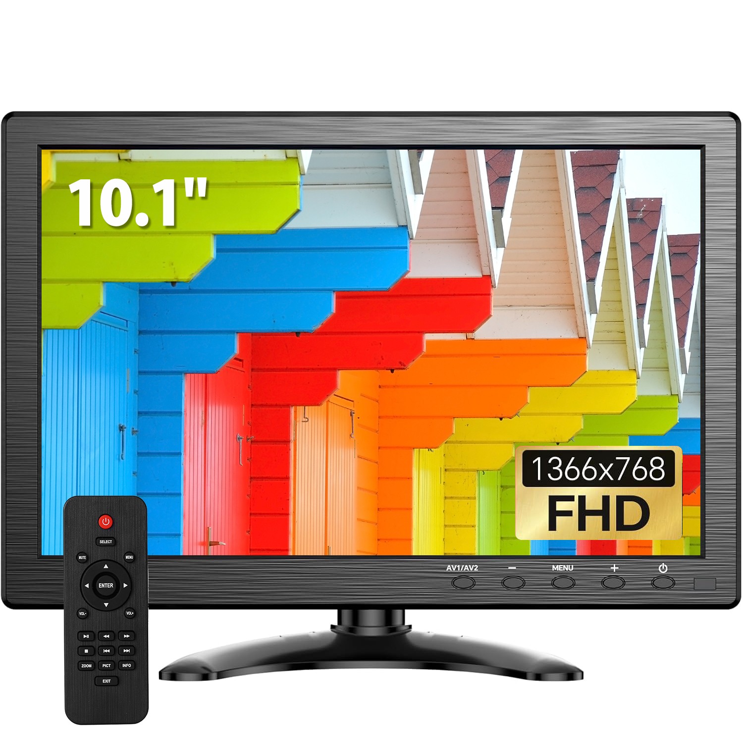 Eyoyo 10 inch Security CCTV Monitor 1366×768 Small HDMI Monitor Small PC Screen