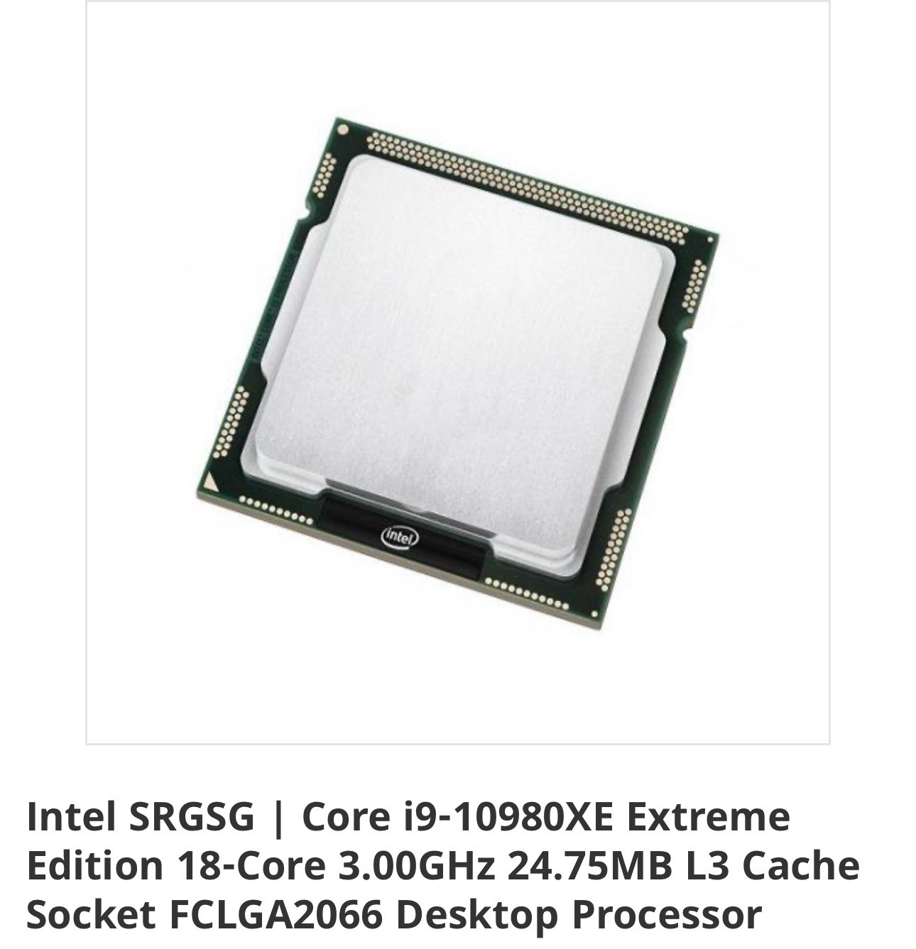 Intel® Core™ i9-10980XE Extreme Edition Processor 3.0Ghz 18 Core LGA 2066