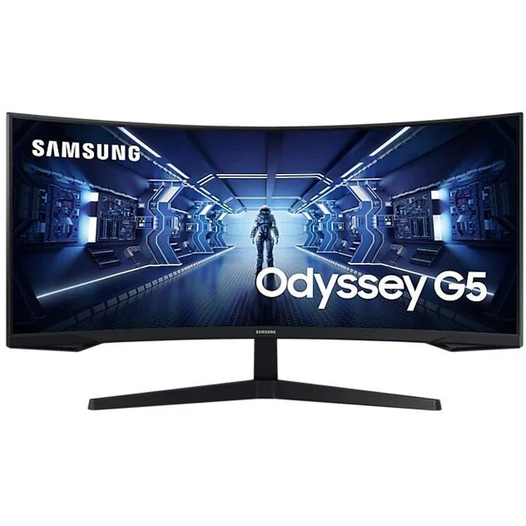 Samsung 34 inch Odyssey G5 G55T 1ms 165Hz 1000R Curved Gaming Monitor