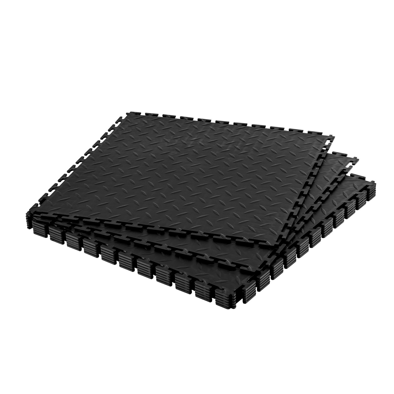 Garage Floor Tiles Interlocking, 8 Pack 20.2 x 20.2 x 0.2 in Interlocking Modula