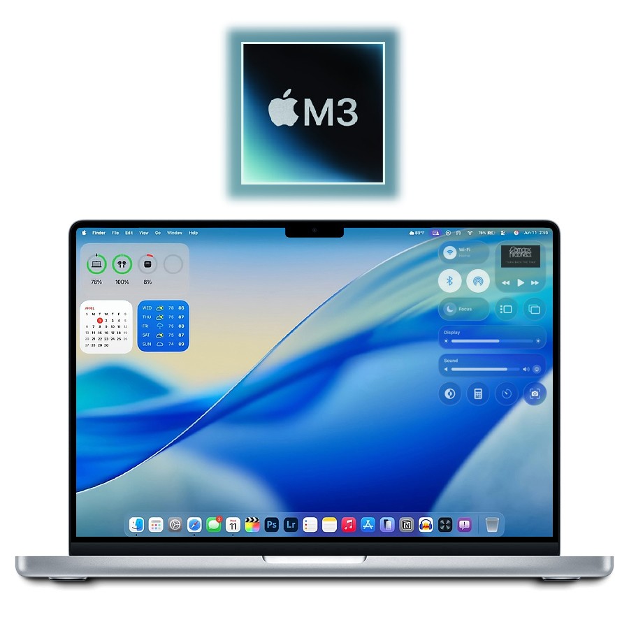2023 Apple M3 MacBook Pro 14.2″ 8GB/512GB SSD – (Silver) A2918 w/1 Year Warranty