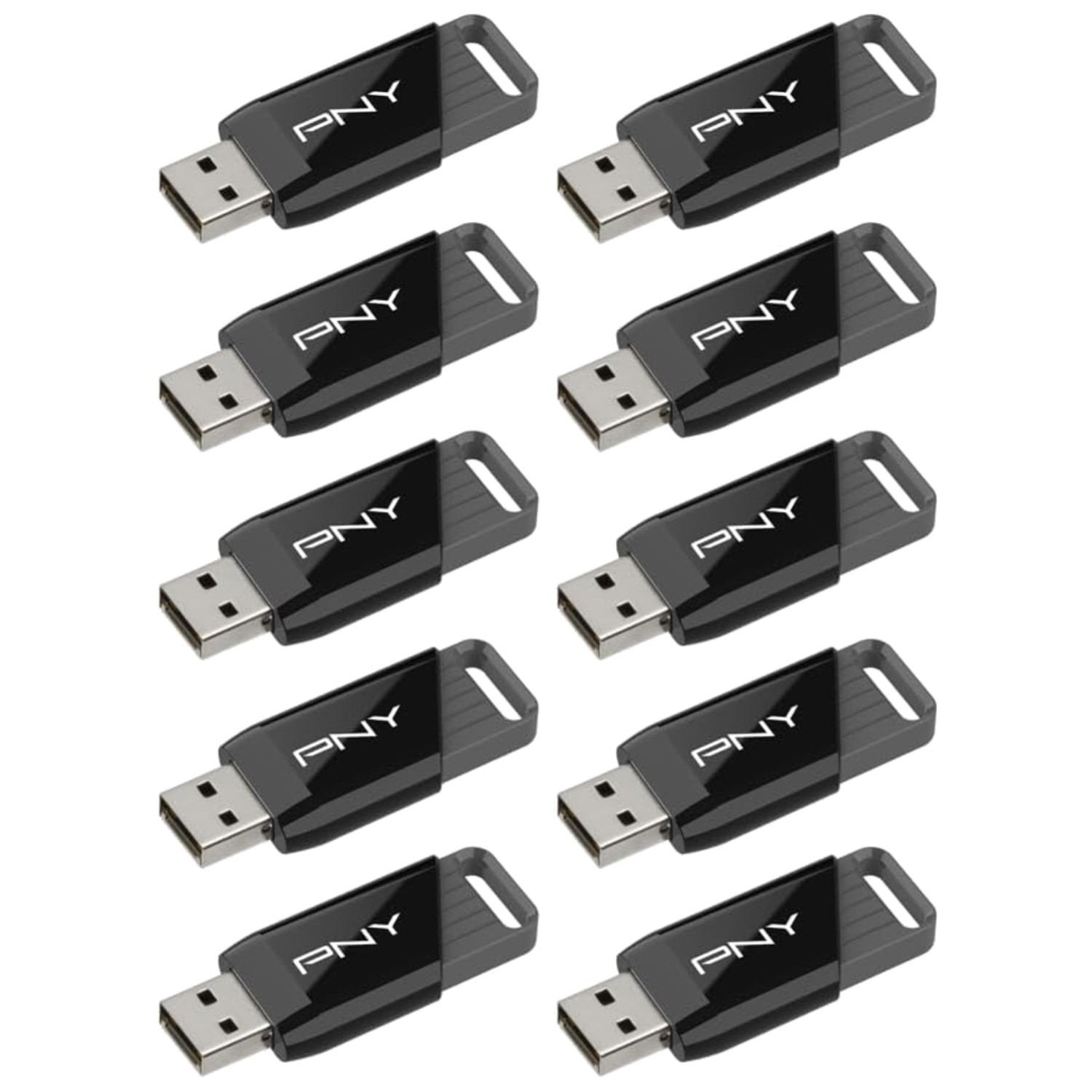 64GB Attaché X USB 3.2 Gen 1 Flash Drive, 130MB/s, 10-Pack
