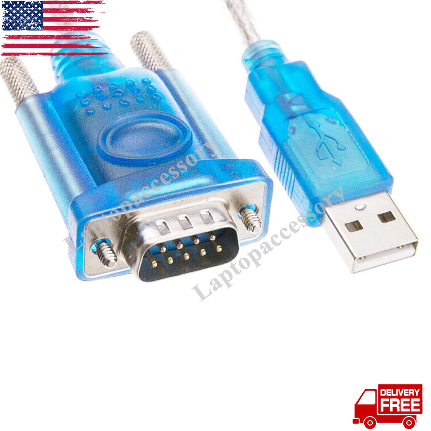 For USB 2.0 To RS232 COM Port 9 Pin Serial DB25 DB9 Adapter Cable Converter USA