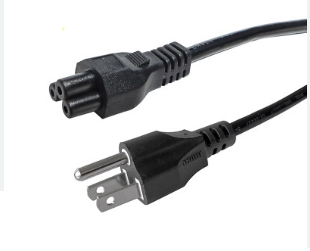 3 Prong 10ft AC Power Cord 125v/250v 10 Amp 18AWG IEC320 C5 to NEMA 5-15P