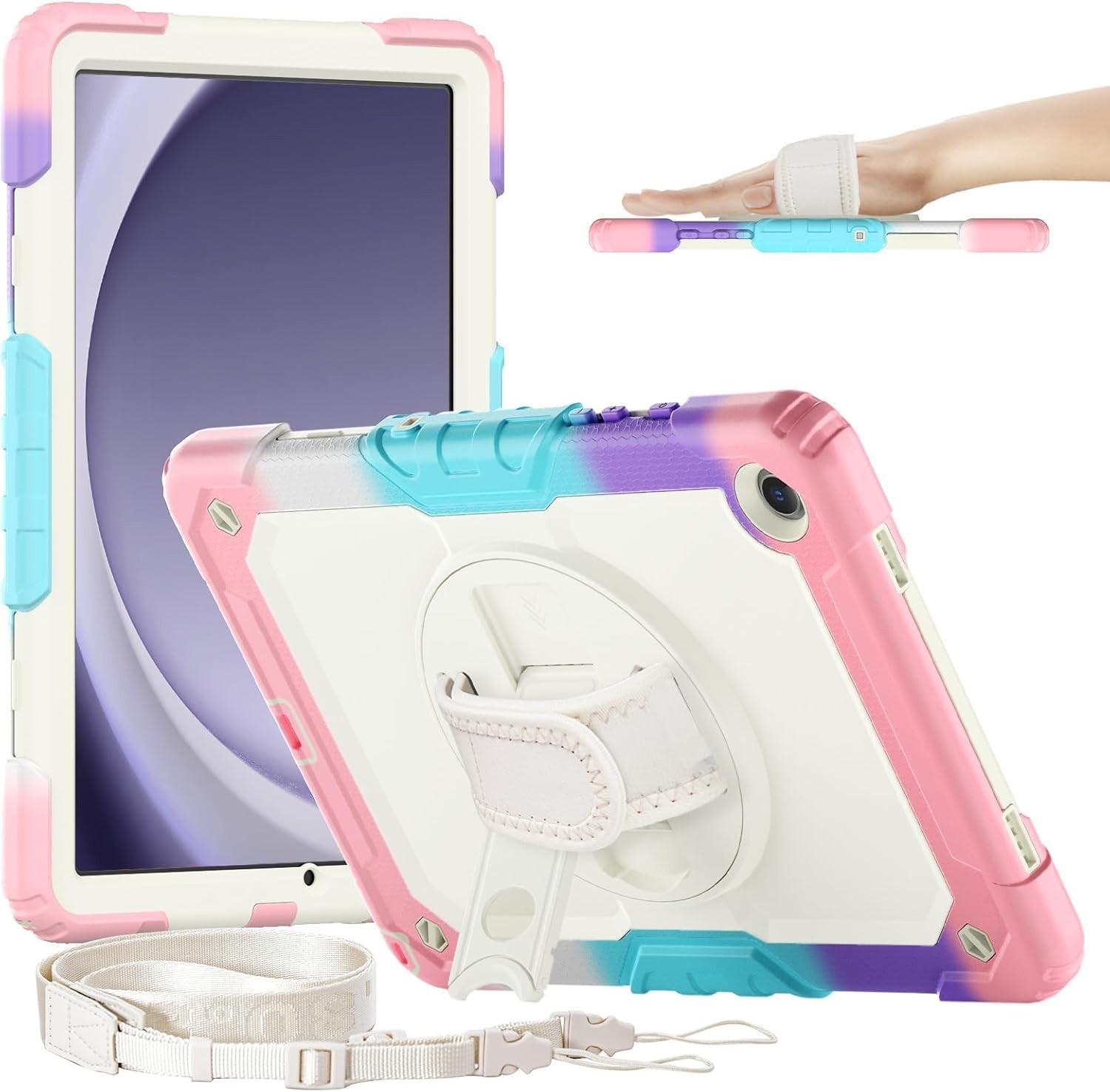 Case For Samsung Galaxy Tab A9 Plus/Tab A9+ 5G 11″ Rotating Cover Kickstand