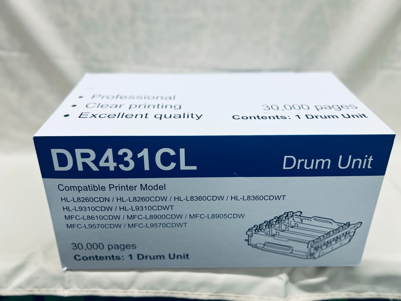 DR431CL Drum Unit Compatible with Brother Printers – New Open Box – 30,000 Page