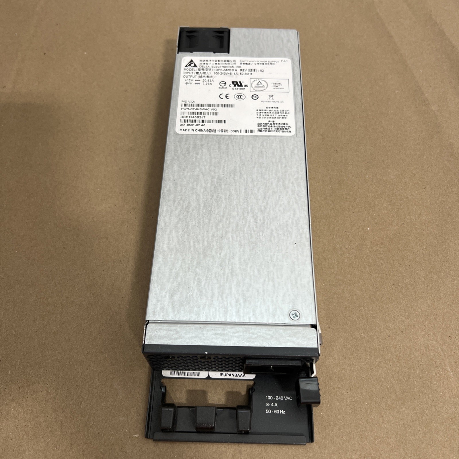Cisco PWR-C2-640WAC AC Power Supply