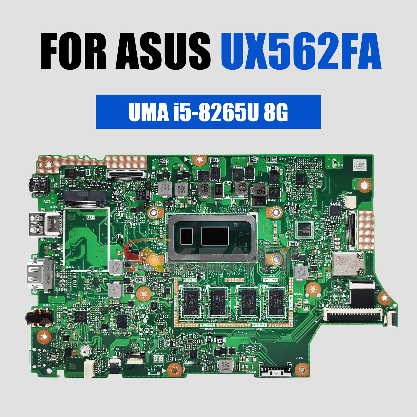 UX562FAC For ASUS UX562FA Q526FA Q526FAC Motherboard I5 I7 CPU 8G/12G/16G RAM