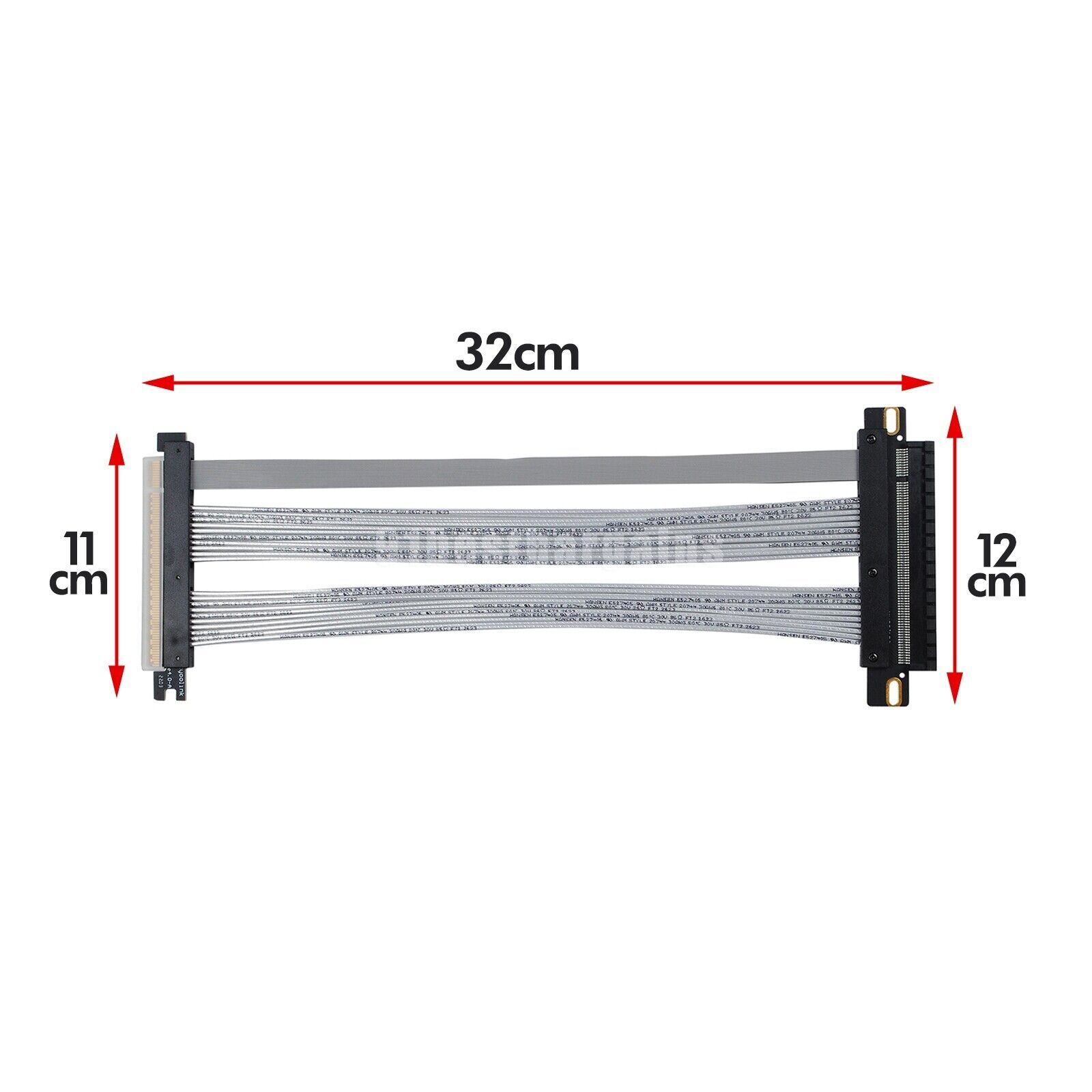 For RTX4090 RX6900XT GPU Extension Cable 90/180° PCI-E 4.0 16x PCIe Riser 64GBS