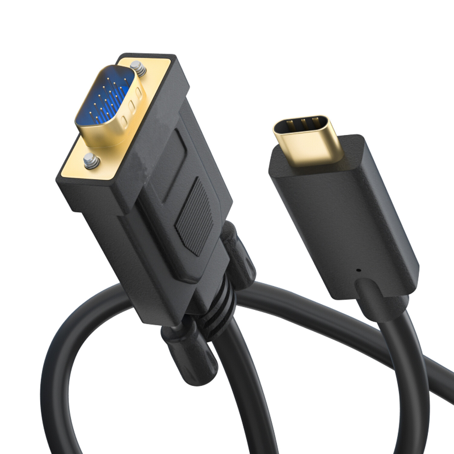 USB C to VGA cable USB 3.1 Type C to VGA adapter converter 4 Apple Dell Lenovo