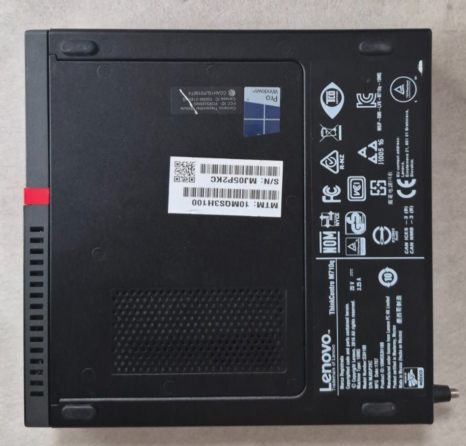 Lenovo ThinkCentre M710q Tiny PC i5-6500T 2.5GHz 8GB DDR4 WiFi No SSD/OS No AC
