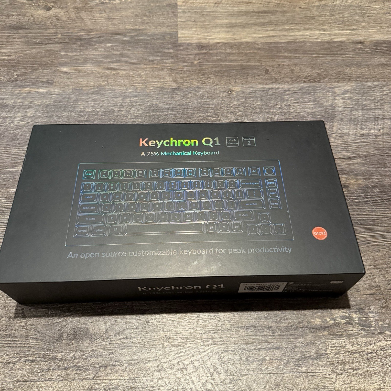 KEYCHRON Q1 V2 75% MECHANICAL KEYBOARD VERSION 2 KNOB Chest MX Blue Gaming Wired