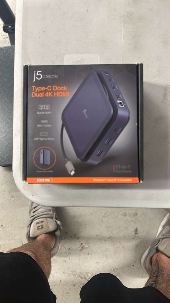 j5create 11-in-1 Type-C Dock Dual 4K HDMI USB-C Hub PD 3.1 140W JCD3198 New