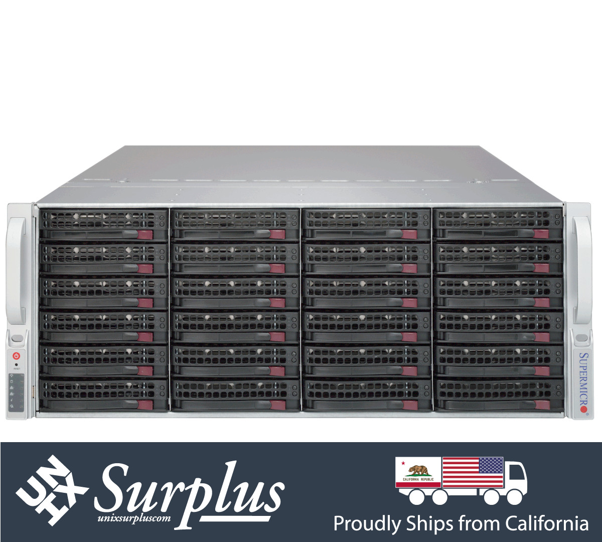 Supermicro 4U 36 Bay SAS3 FreeNas X10DRH-iT Xeon 28 Cores 64GB DDR4 36x Tray 2PS