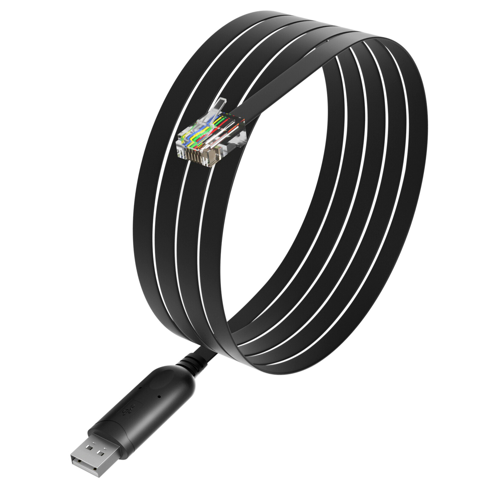USB To Rj12 6P4C Adapter Serial Control Cable EQMOD Cable For APC PDU 940-0144