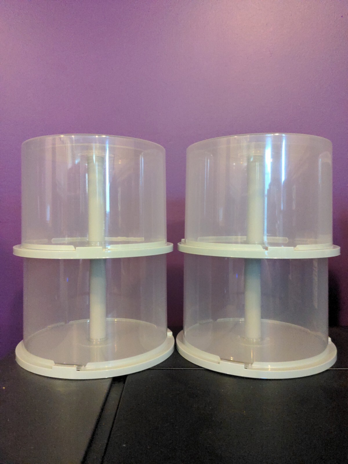 4 (Four) empty Cake Box Spindle 50 Disc CD DVD BLURAY Storage Case