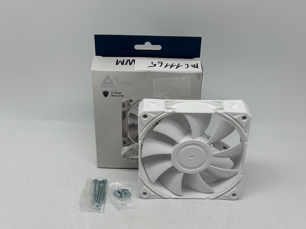 Montech E28 PWM Fluid Dynamic Bearing 120mm Case Fan – White