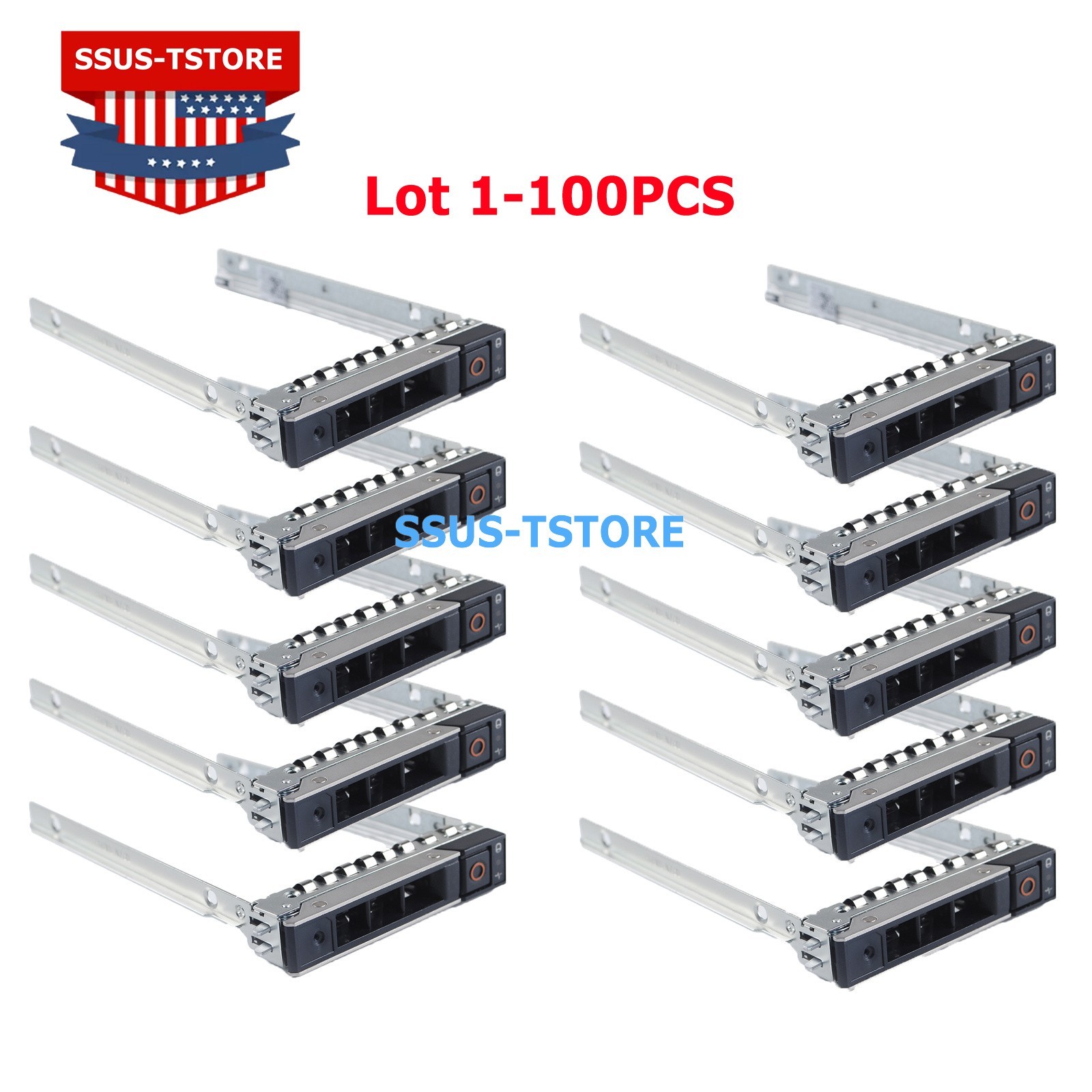 Lot 2.5” HDD Tray Caddy DXD9H For Dell G14-16 R740 R740XD R640 R940 R750 Screw