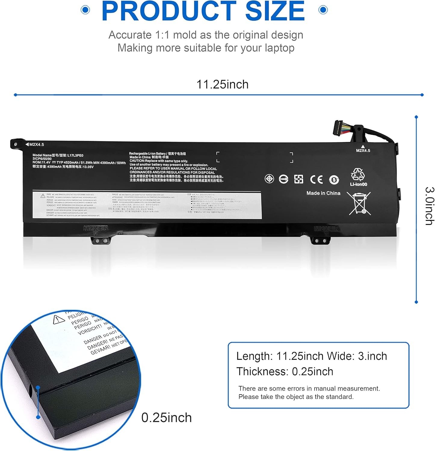L17L3PE0 Notebook L17C3PE0 Battery Replacement For Lenovo Yoga 730 15 730-151WL