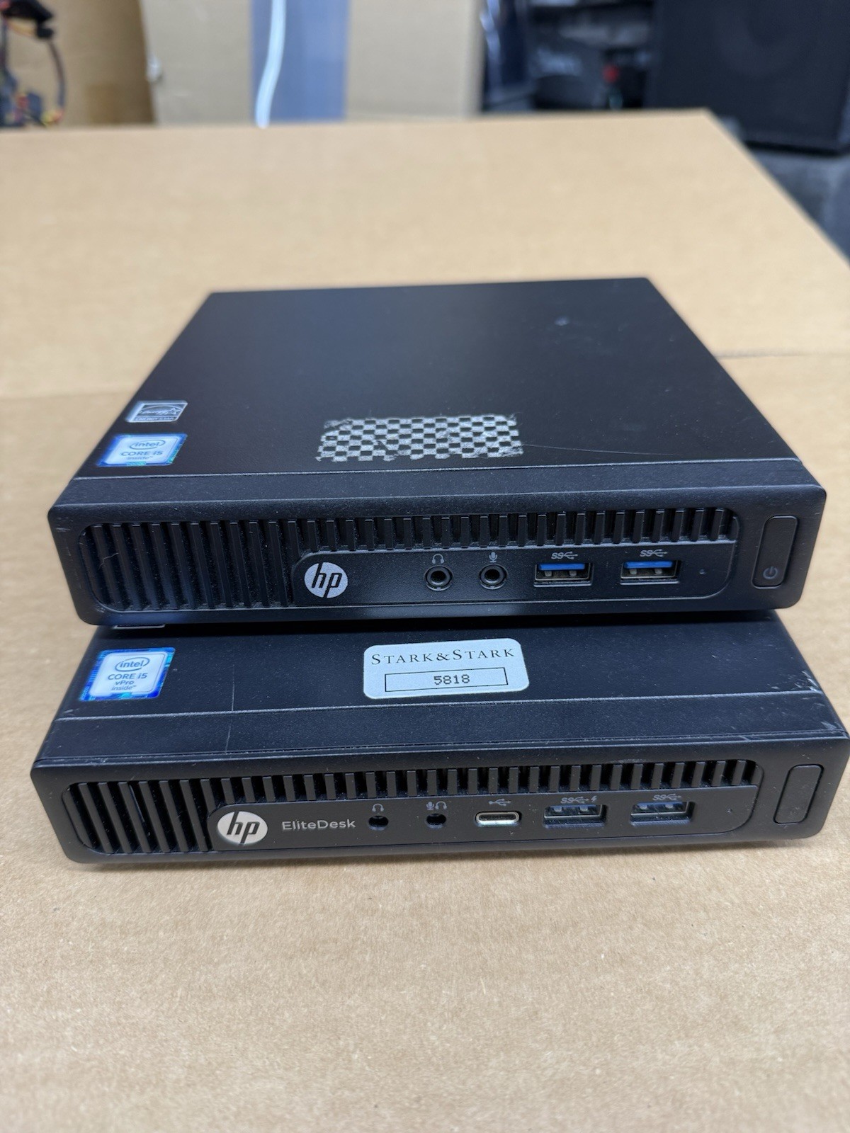 Lot of 2 HP Mini PCs i5 EliteDesk 800 G2 & ProDesk 400 G2 Parts Repair No PSU