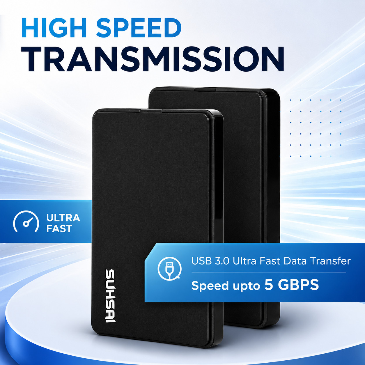 1TB External Hard Drive USB 3.0 Portable HDD PC Laptop & Mac Backup Storage 2.5″