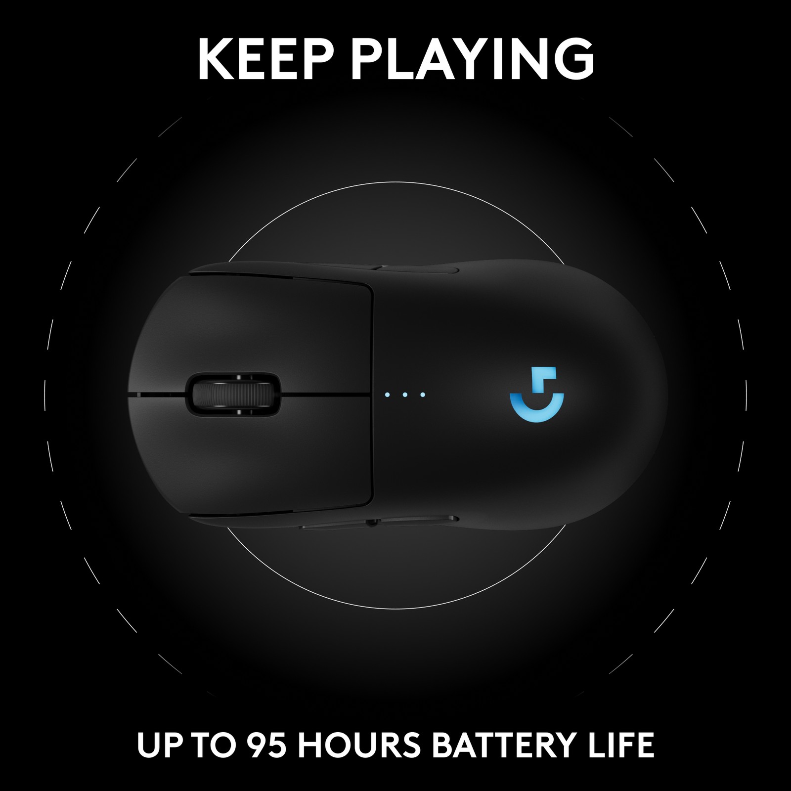 Logitech PRO 2 LIGHTSPEED Lightweight Optical HERO 44K DPI Gaming Mouse