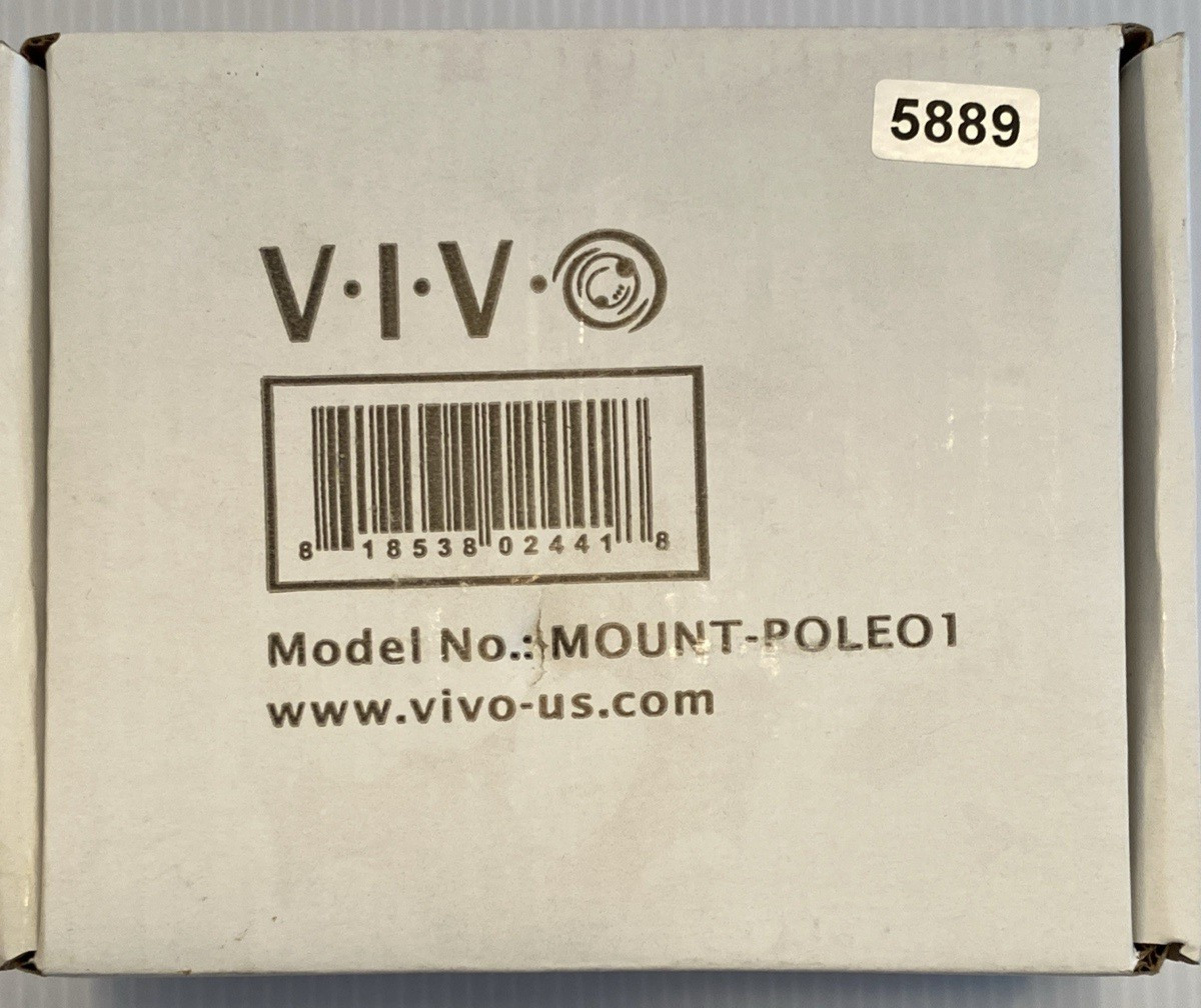 NEW | VIVO Mount-Pole01 Bracket Pole Mount – VESA 75x75mm and 100x100mm | Black