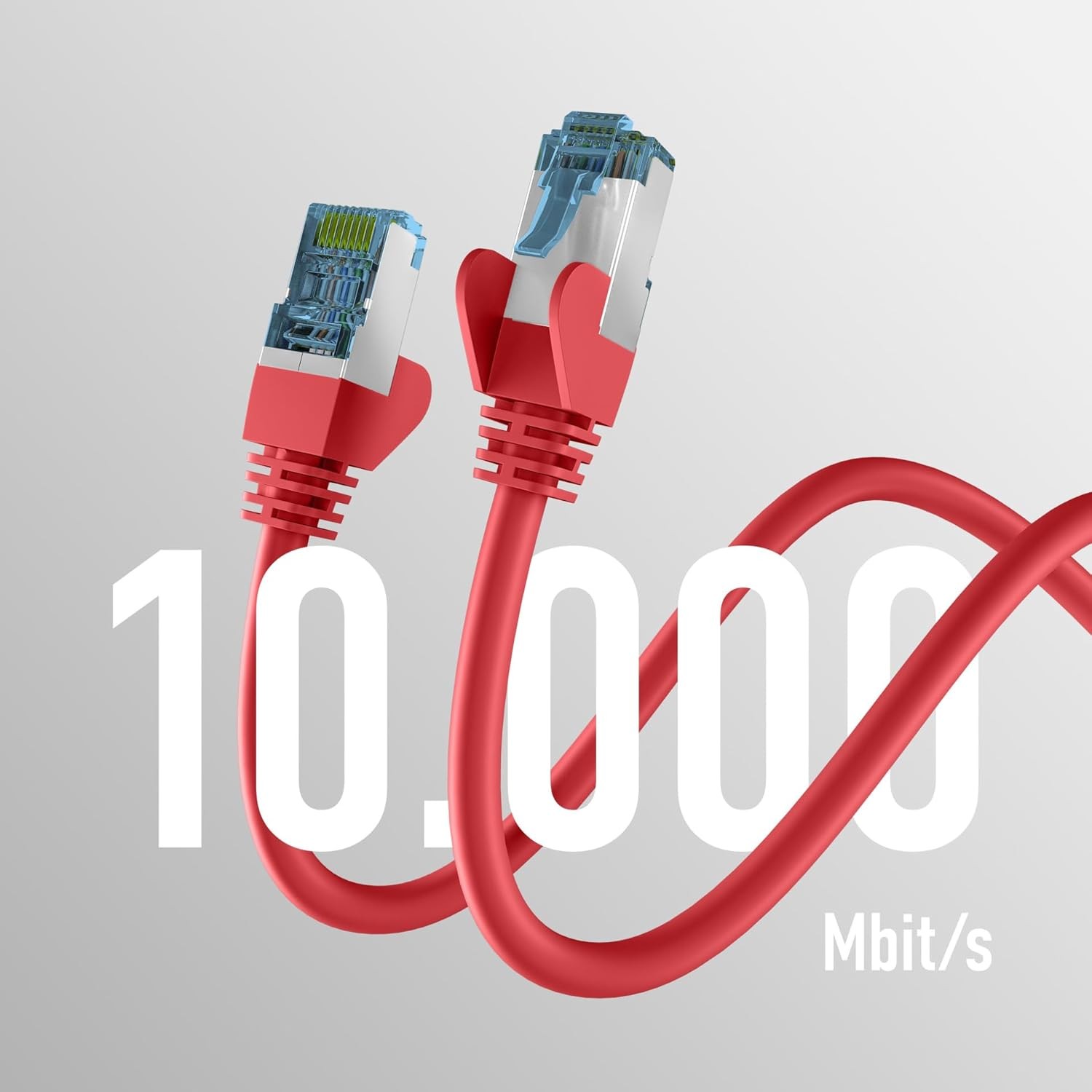 EFB-Elektronik – CAT. 7 network cable up to 10 Gbit – 10m LAN cable Ethernet cab