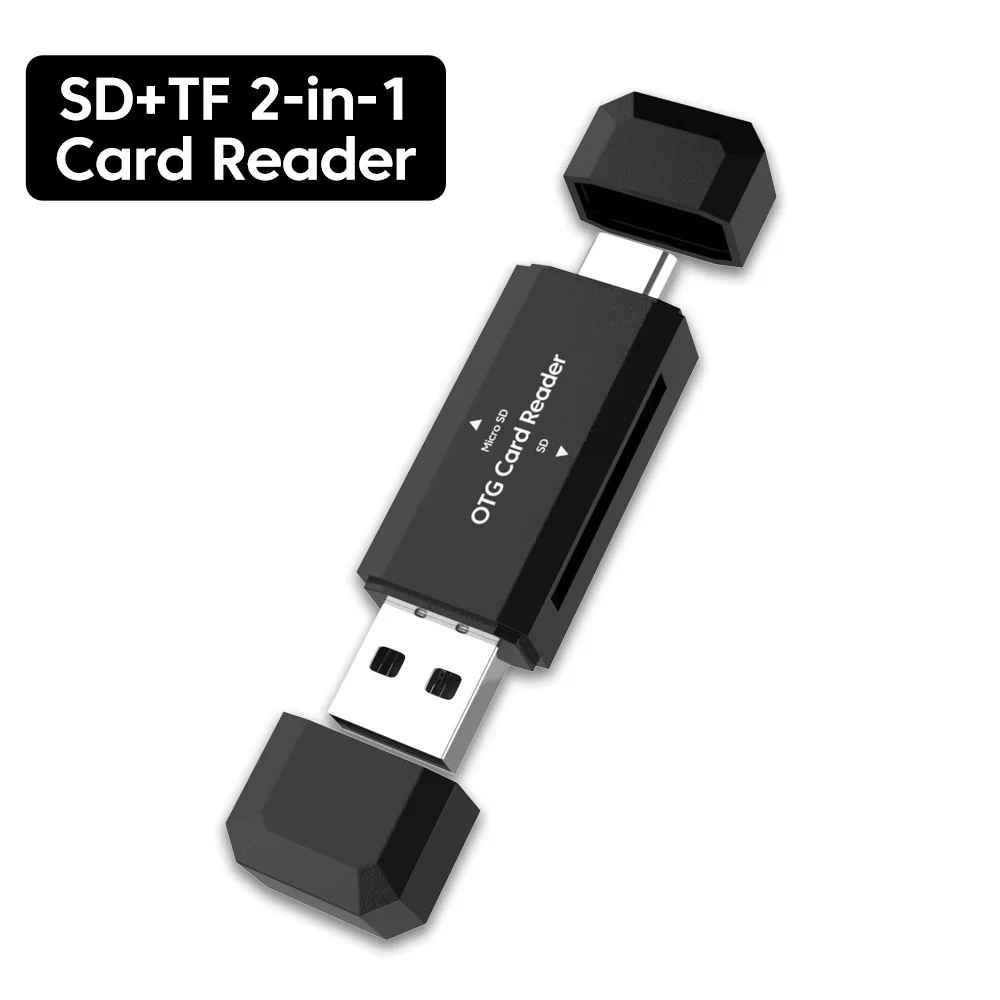 USB Type C SD TF Card Reader OTG USB 2.0 Memory Card Adapter for Android MacBook