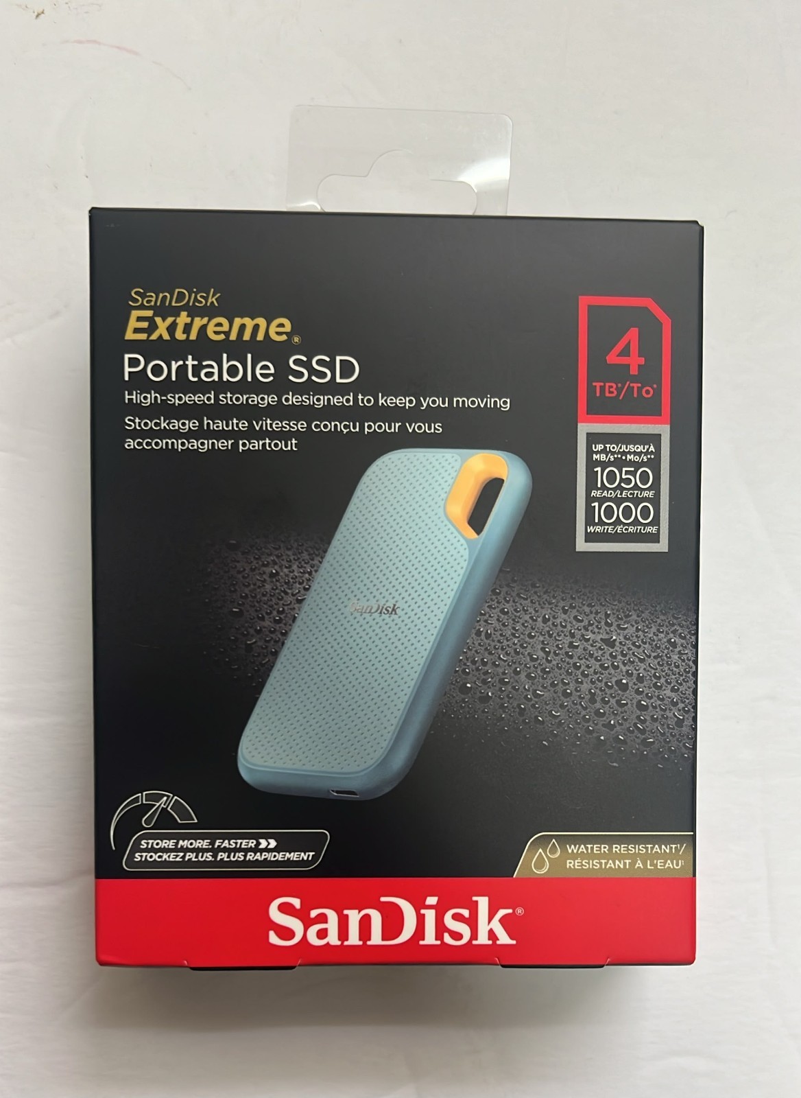 SanDisk Extreme Portable SSD 4TB USB-C USB 3.2 Gen 2 1050MB/s SealedSanDisk Extr